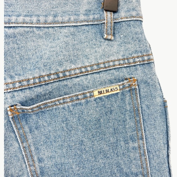 Vintage Bill Blass High Rise Dad Shorts Size 6P Light Wash Denim Petite 90s - Picture 5 of 8